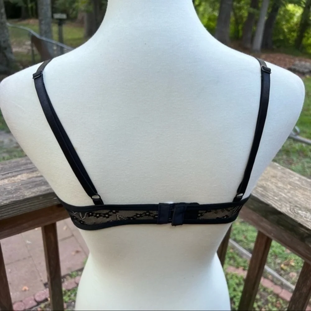 Black lace bra and panty set